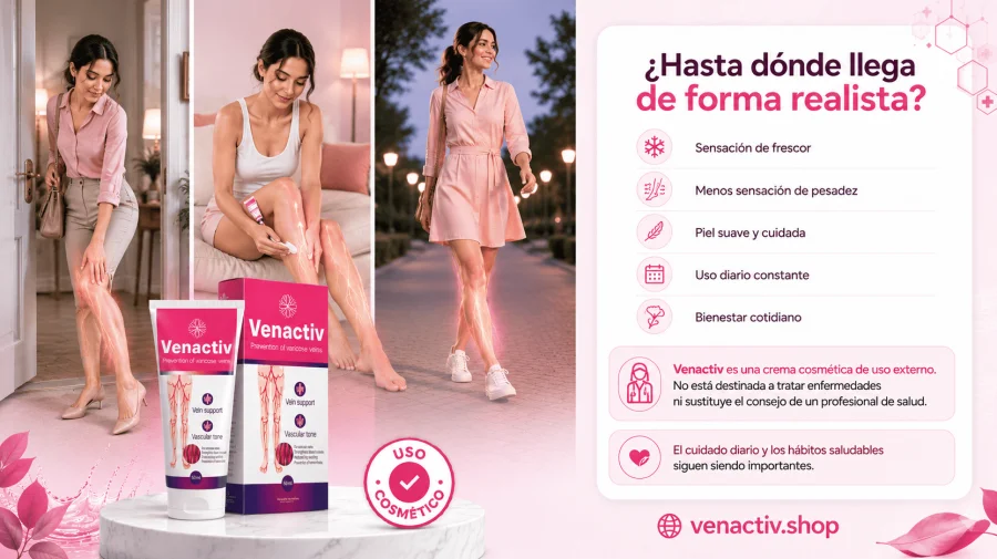 Venactiv — crema cosmética para el cuidado de las piernas