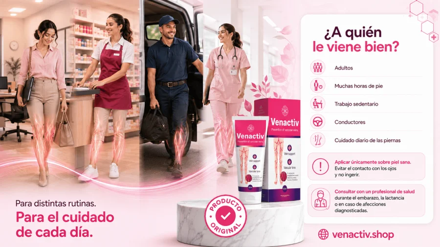Venactiv — para quién está pensada la crema de piernas