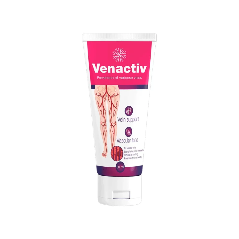 Venactiv crema para piernas cansadas en Bolivia, tubo y caja de 50 ml