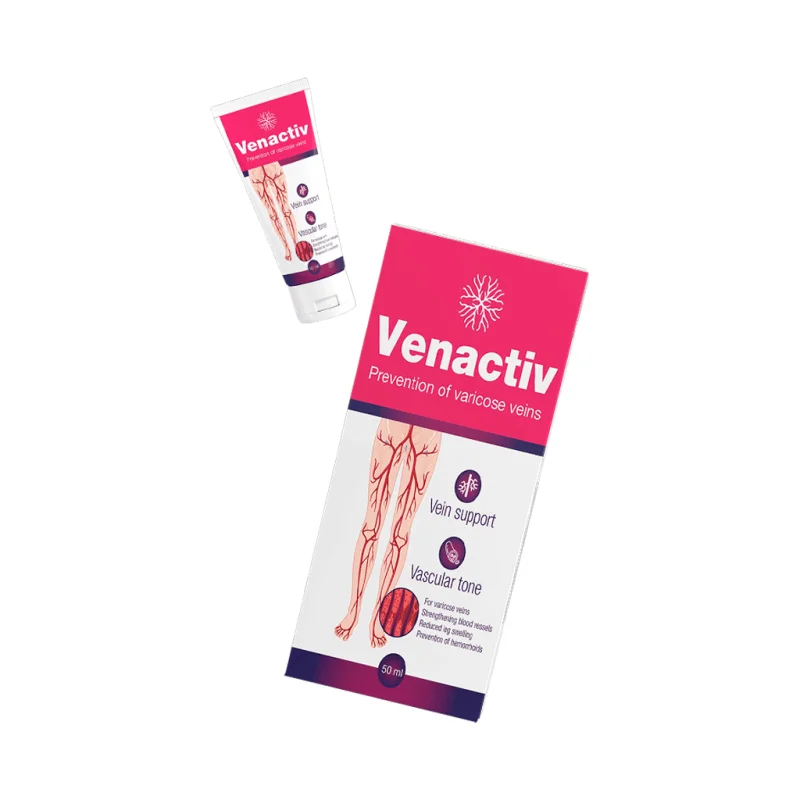 Venactiv — caja del producto original para el bienestar de las piernas